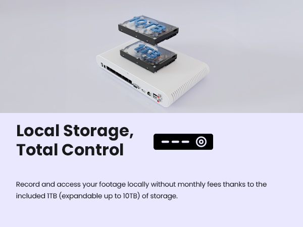 Local Storage, Total Control with included 1TB Storage