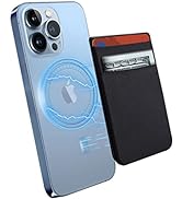 CloudValley Magnetic Card Wallet Designed for iPhone MagSafe, Stretchy Lycra Double Pocket Credit...