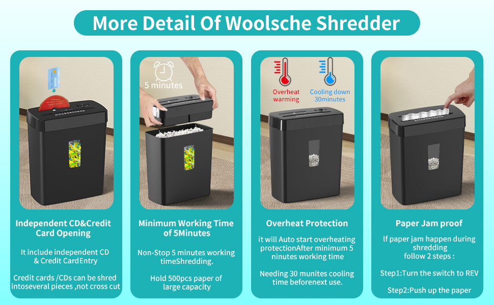 Paper shredder for home use