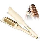 GREEN BREATH Waver Curling Iron Hair Crimper, 36mm Beach Waves Curling Wand, Curly Hair Iron, Flu...
