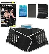 Rtek Lumbar Back Waist Trainer Belt With Hot Cold Pack Double Strap &amp; Back Support | One Size