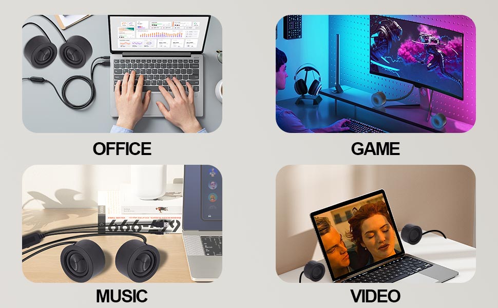 USB Mini Computer Speakers