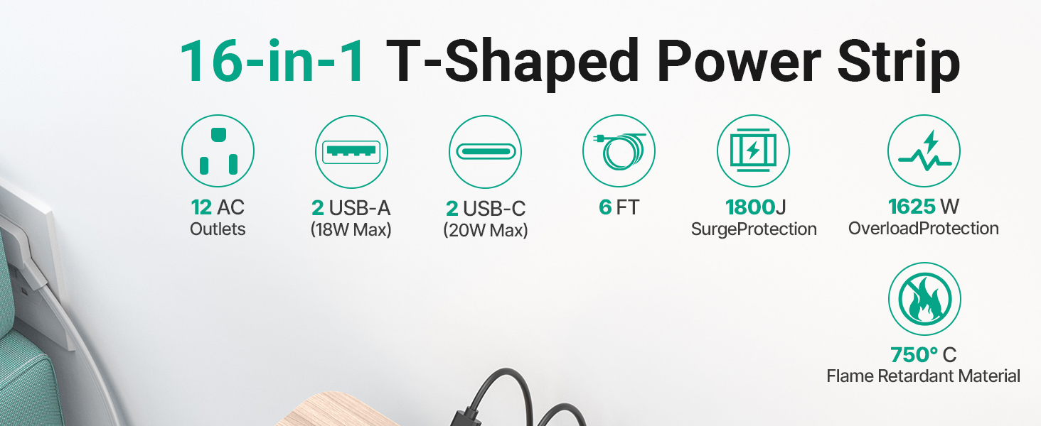Power Strip Surge Protecto