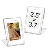 HAPY SHOP 6 Pack Wallet Size Picture Frames,2.5x3.7 Acrylic Picture Frame,Mini Photo Frames for 3...