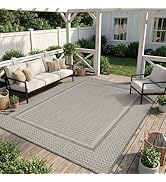 MontVoo-Outdoor Rug-Patio Rug 4x6 ft Indoor Outdoor Rugs Outdoor Carpet for Patio Deck Balcony Po...