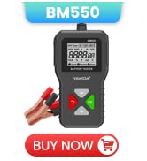 KINGBOLEN BM550 6V 12V 24V Car Battery Tester, 100-2000 CCA Voltage Tester 2Ah-220Ah Internal Res...