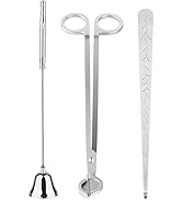 Kirecoo 3 in 1 Candle Accessory Set, Candle Wick Trimmer Cutter, Snuffer, Dipper, Wick Care Kit w...