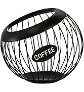 TOPZEA Coffee Pod Holder, Metal Large Capacity K Cup Holder Coffee Capsule Storage Basket for Cof...