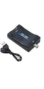 BNC to HDMI Video Converter Box,BNC Adapter with Audio for Security Cameras DVRs Supports 720P/1080P...