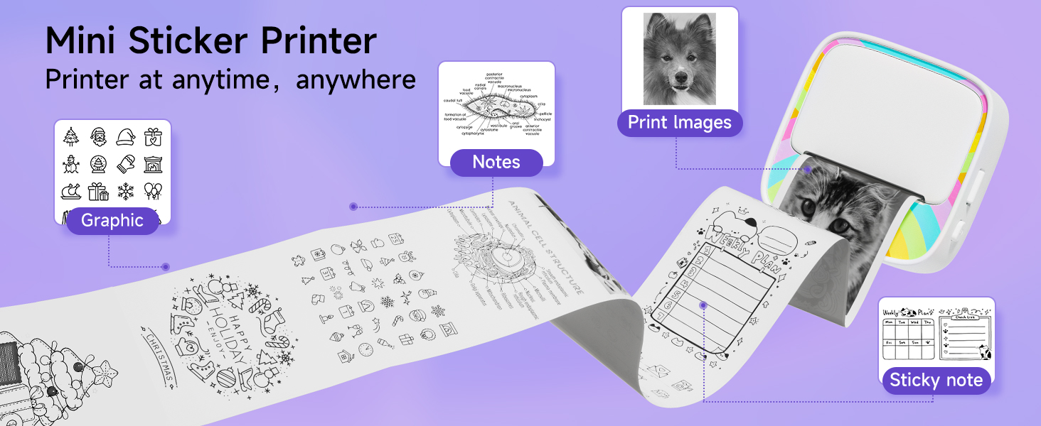 mini sticker printer