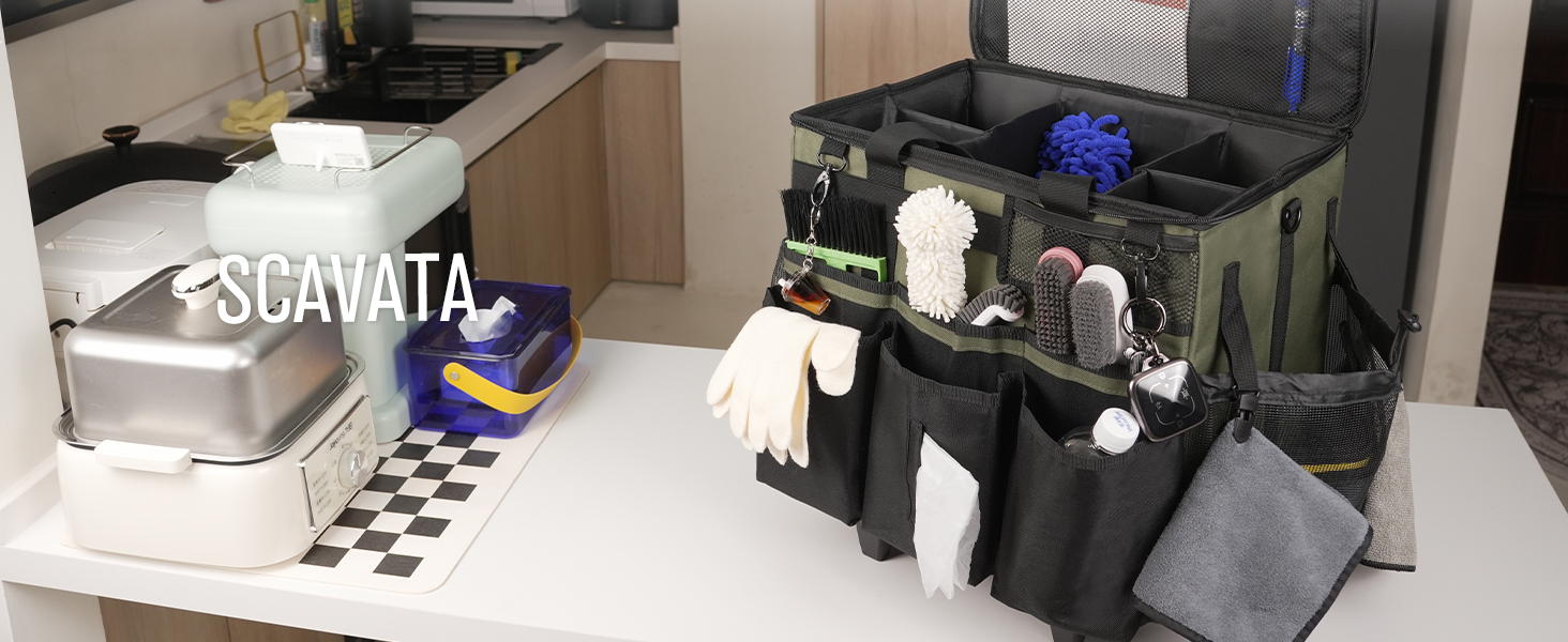 Rolling Cleaning Caddy Bag