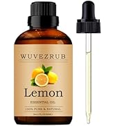 Wuvezrub Lemon Essential Oils 60ML, Pure Lemon Essential Oil for Aromatherapy Diffuser - 2 Fl Oz