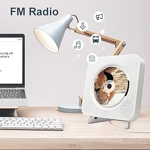 Wall Mountable CD Player Bluetooth Desktop CD Player Speakers