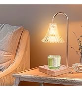 GEEZO Fragrance Candle Warmer Lamp with 2 Bulbs Electric Candle Warmer with Timer &amp; Dimmer for Ho...