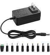 12V 4A Power Supply Adapter 48W 4.9FT 12 Volt AC/DC Charger 4Amp 3.5A 3A | AC 100-240V 50/60hz 12...