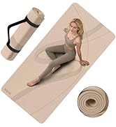 Yoga Mat High Density Exercise Mat, 76"x32"x0.27"Thick Wide &amp; Large Yoga Mat for Women Men, Profe...