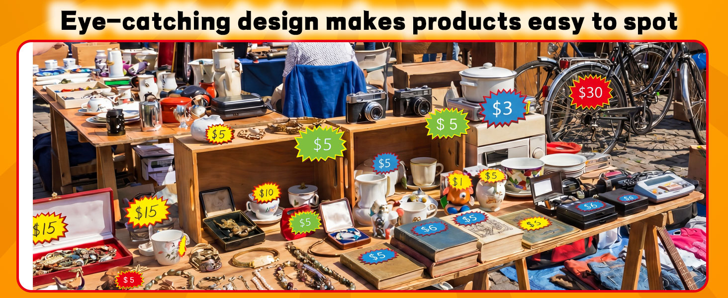 Removable Garage Sale Stickers