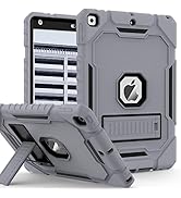 ZoneFoker Case for iPad 9th/8th/7th Generation 2021/2020/2019(10.2 inch), Heavy Duty Military Gra...