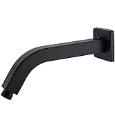 Angled Shower Arm with Flange,Square Shaped Shower Arm 8 Inches Wall-Mounted for Fixed Shower Hea...