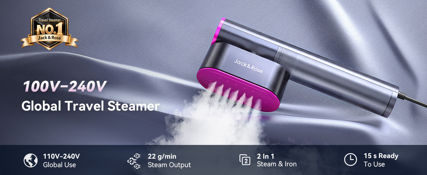 dual voltage travel steamer