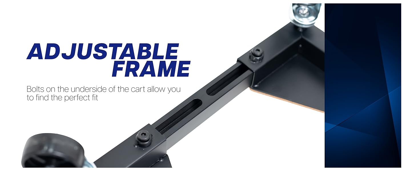 pc cart frame with steel corners and locking casters