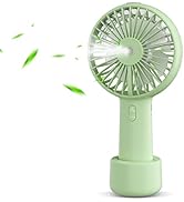 Small Handheld Misting Fan Portable Mister Fan with 20ml Water Tank Rechargeable USB/Battery Oper...