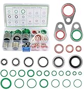139PCS AC O Ring Kit Contains 30 Sizes,Durable A/C O Ring Assortment Kit with 54PCS Rubber Gasket...