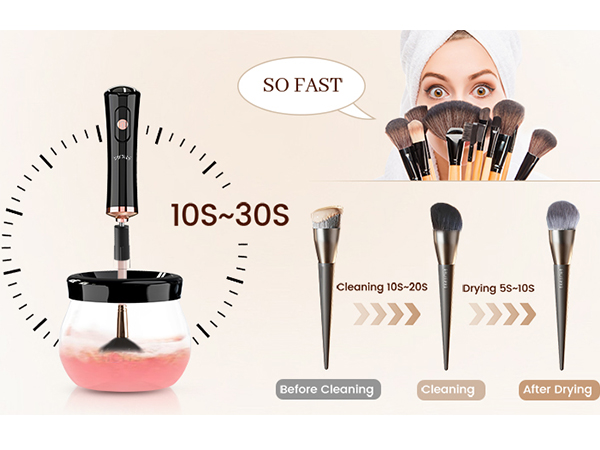 portable electric makeup brush cleaner
