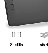 Drawing Tablet Graphics Tablet with 8192 Pressure Sensitivity Battery-Free Pen 6 x 4 inch Tablets...