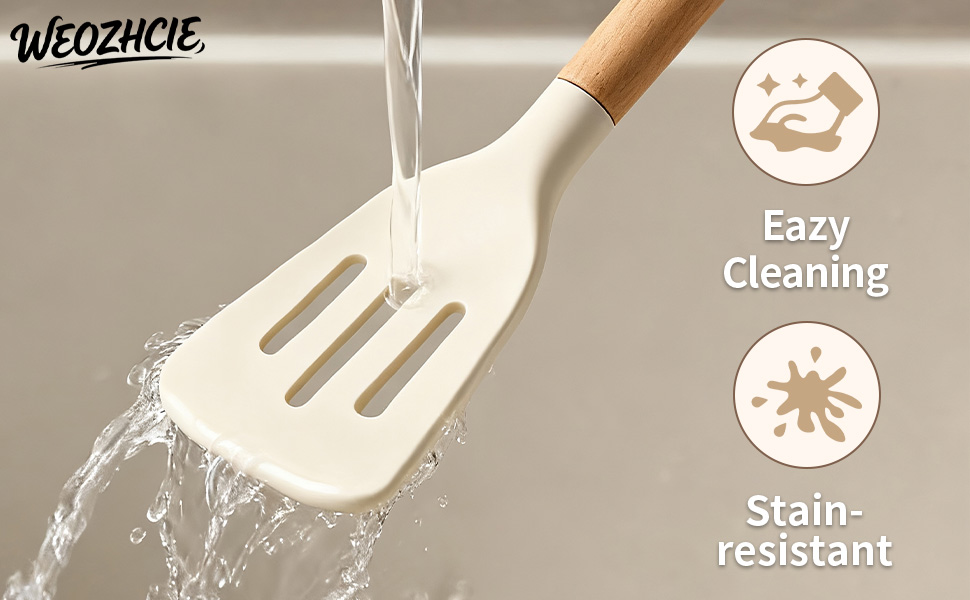 Silicone Cooking Utensil Set,12 PCS Cooking Cookware Kitchen Utensils Set