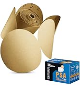S SATC 100 PCS PSA Sanding Discs 6 Inch Adhesive Backed Sandpaper 220 Grit Sander Attachment for ...