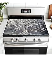 AOHMPT Multi-Design Stove Cover for Glass/Electric Stoves - 3-in-1 Heat-Resistant Protector Mat, ...