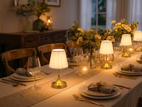 cordless table lamp for restaurant rechargeable