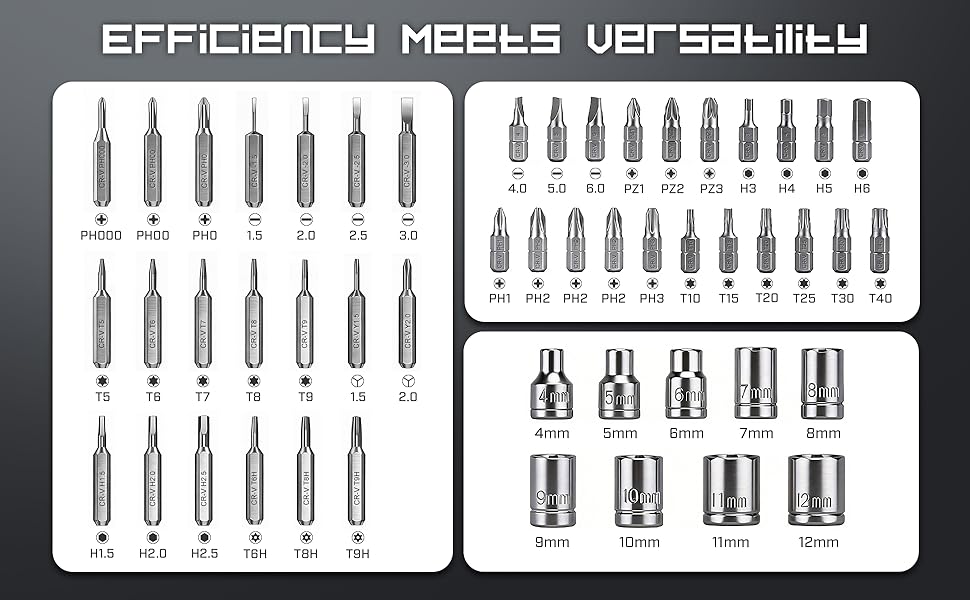 56 multi ratcheting screwdriver set