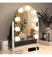 ZL ZELing Hollywood Vanity Mirror with Lights, Makeup Arched Mirror with Smart Touch Control, 3 C...
