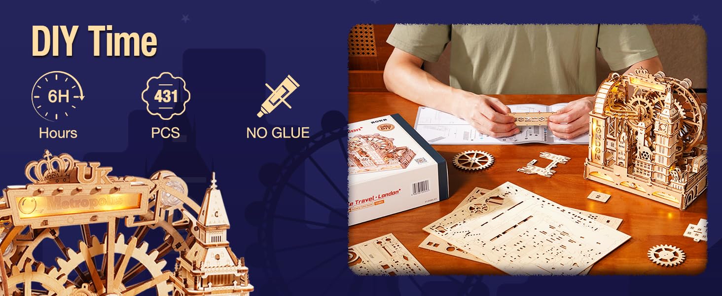 ROKR 3D WOODEN PUZZLE