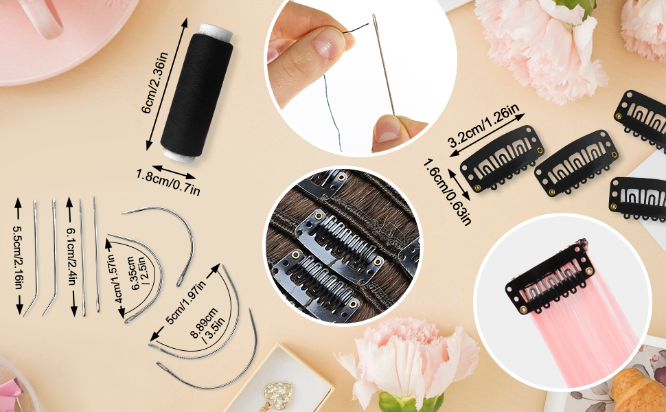 Snap Clips U Shape Wig Clips for Hair Extensions