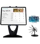 MAX SMART Large Tablet POS Stand, Rotating Commercial Tablet Stand, Swivel Base for Retail Kiosk ...