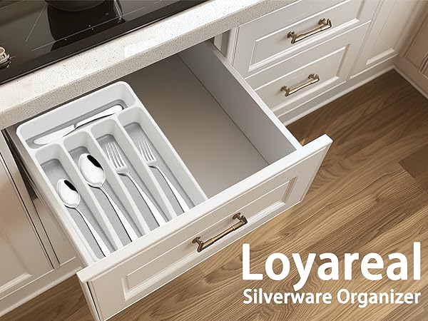 Silverware Organizer Utensil Organizer Holder Kitchen Drawer Organizer