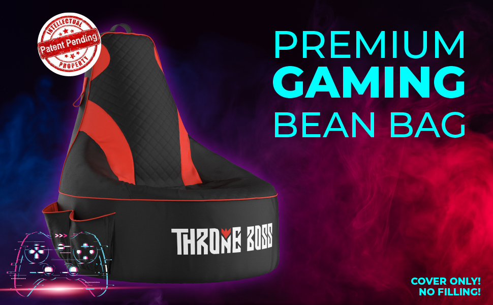 gaming bean bag chair cover only patent pending