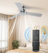 Ceiling fans with lights and remote