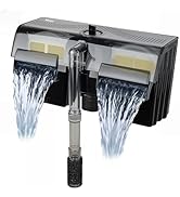 hygger Hang On Back Aquarium Filter 10W 264GPH for 30-70 Gallon Quiet Fish Tank Filter Multi-Stag...