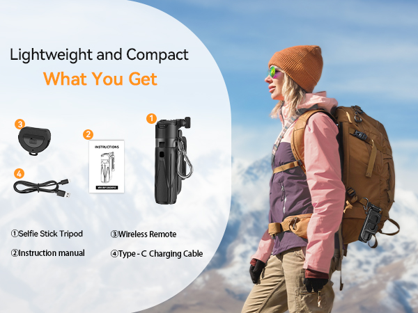 Portable Selfie Stick Tripod