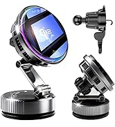 Upgraded TEC&amp;Fan Cooling Magnetic Wireless Car Charger, For Qi2 Magsafe Car Mount Fast Charging, ...