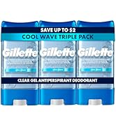 Gillette Antiperspirant and Deodorant for Men, 72hr Sweat &amp; Odor Protection, Long Lasting Freshne...