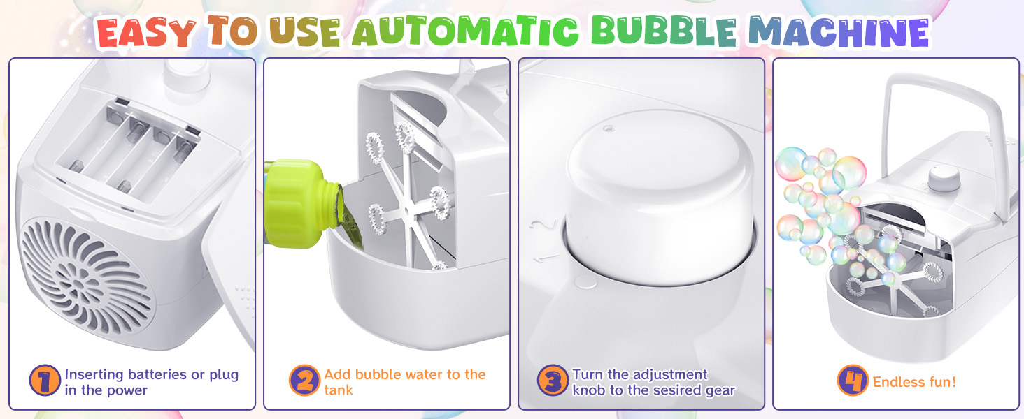 bubble machine bubble machine for toddlers 1-3 for kids for parties bubble maker bubble blower