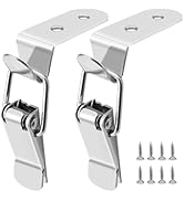 DALQUIS Stainless Steel Tool Box Locks, 90-Degree Spring Loaded Toggle Latches, 2 Pcs Tool Box Ha...