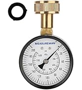 MEASUREMAN 2-1/2" Water Pressure Test Gauge, 3/4" Female Hose Thread, 0-200 psi/kpa