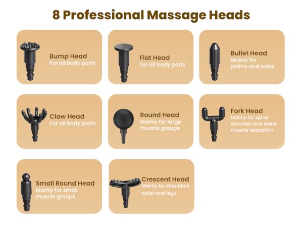 8 massage heads