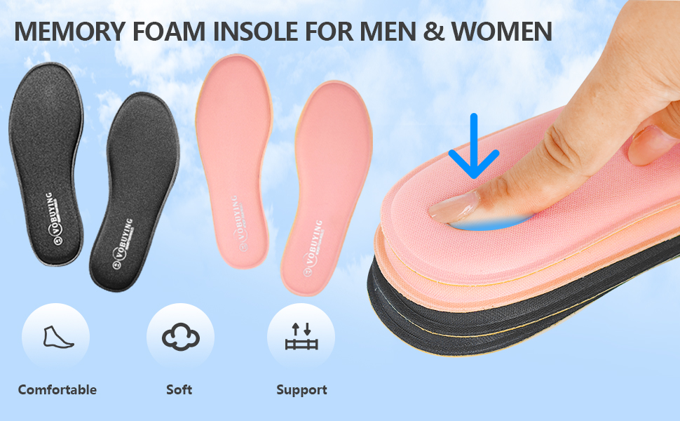 MEMORY FOAM INSOLE FOR MEN &amp;amp;amp